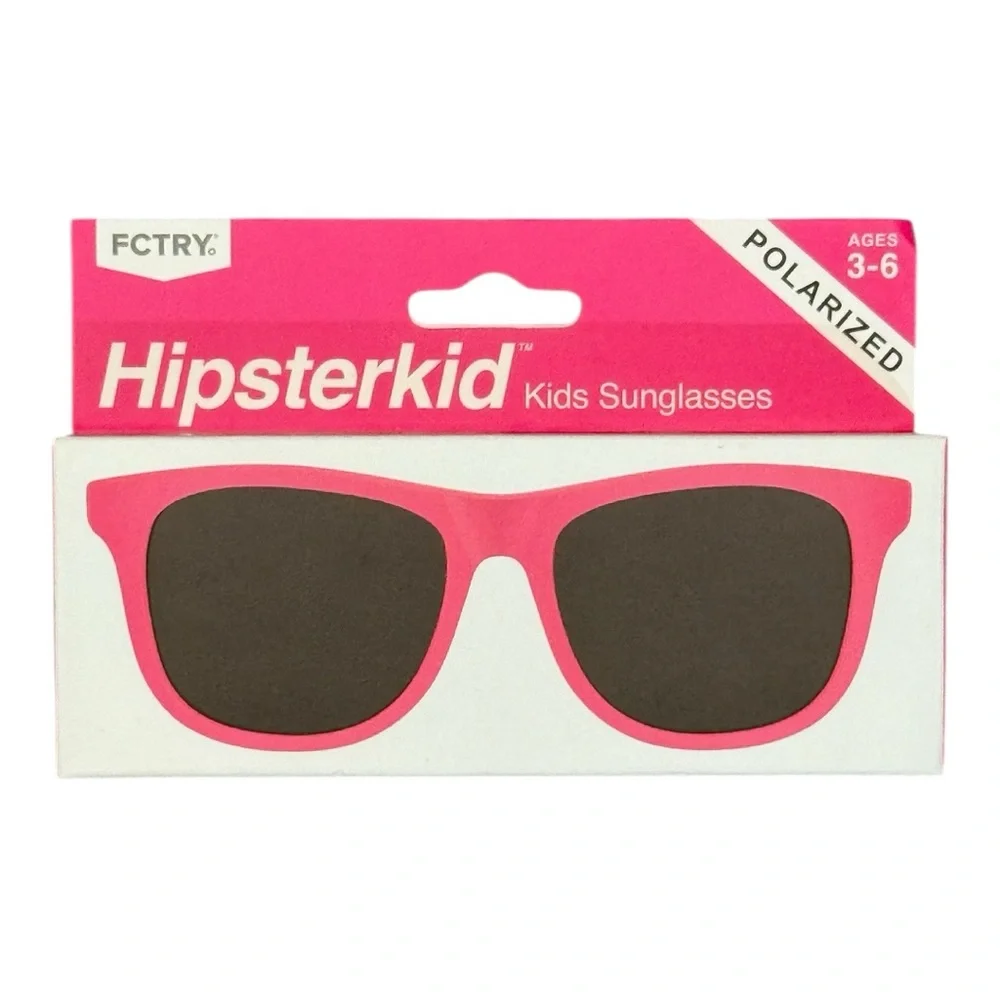 Hipsterkid polarized pink kids sunglasses